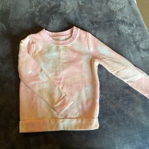 Pink Tye Dye crew neck sweatshirt (4T)